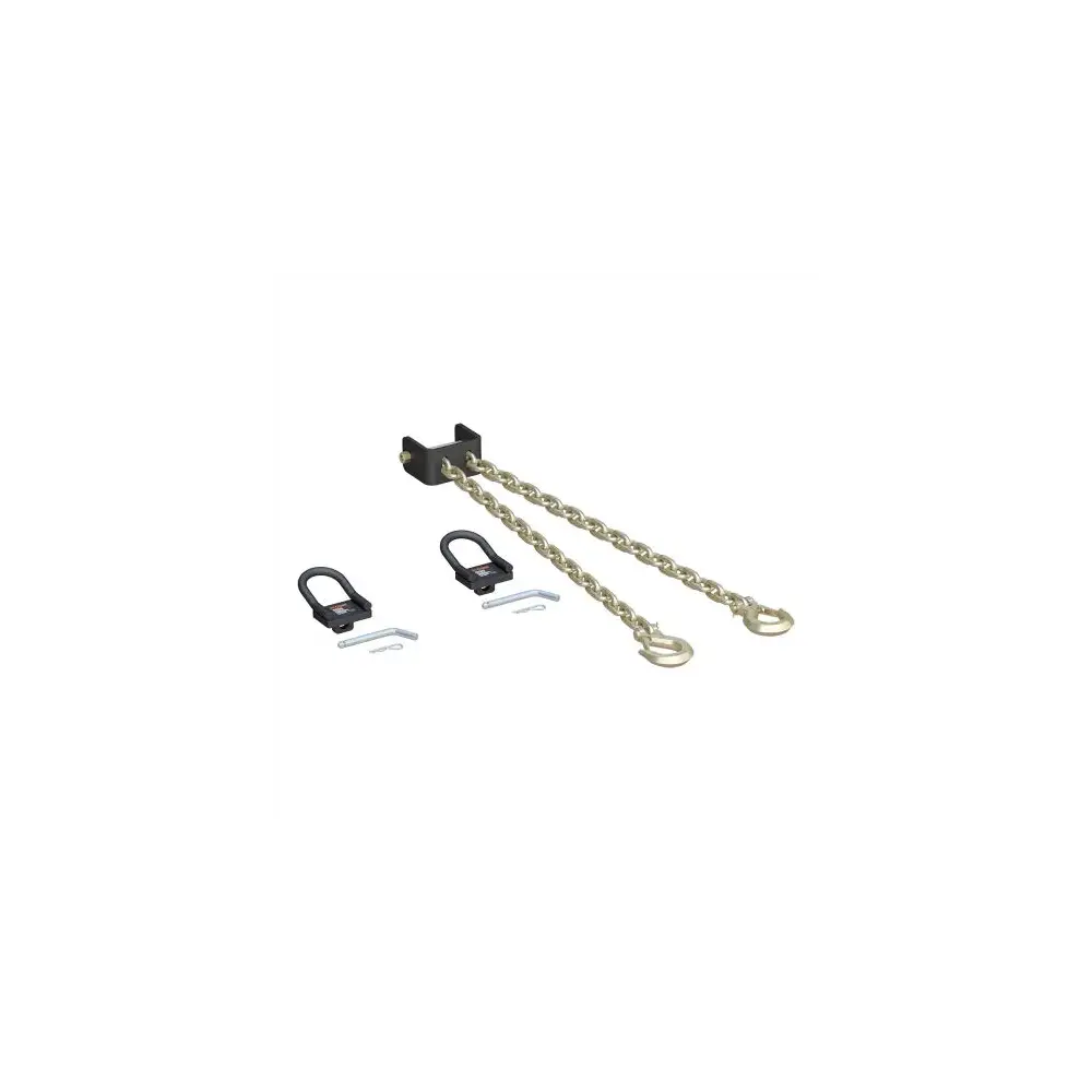 CrossWing 5th Wheel Safety Chain Assembly with Rail Anchors - CUR16612